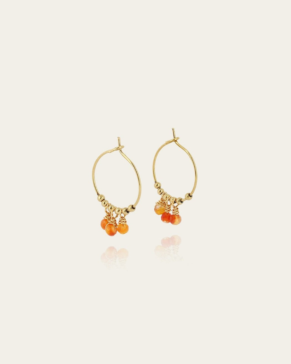 Boucles d'oreilles Fanny  (Acier doré)