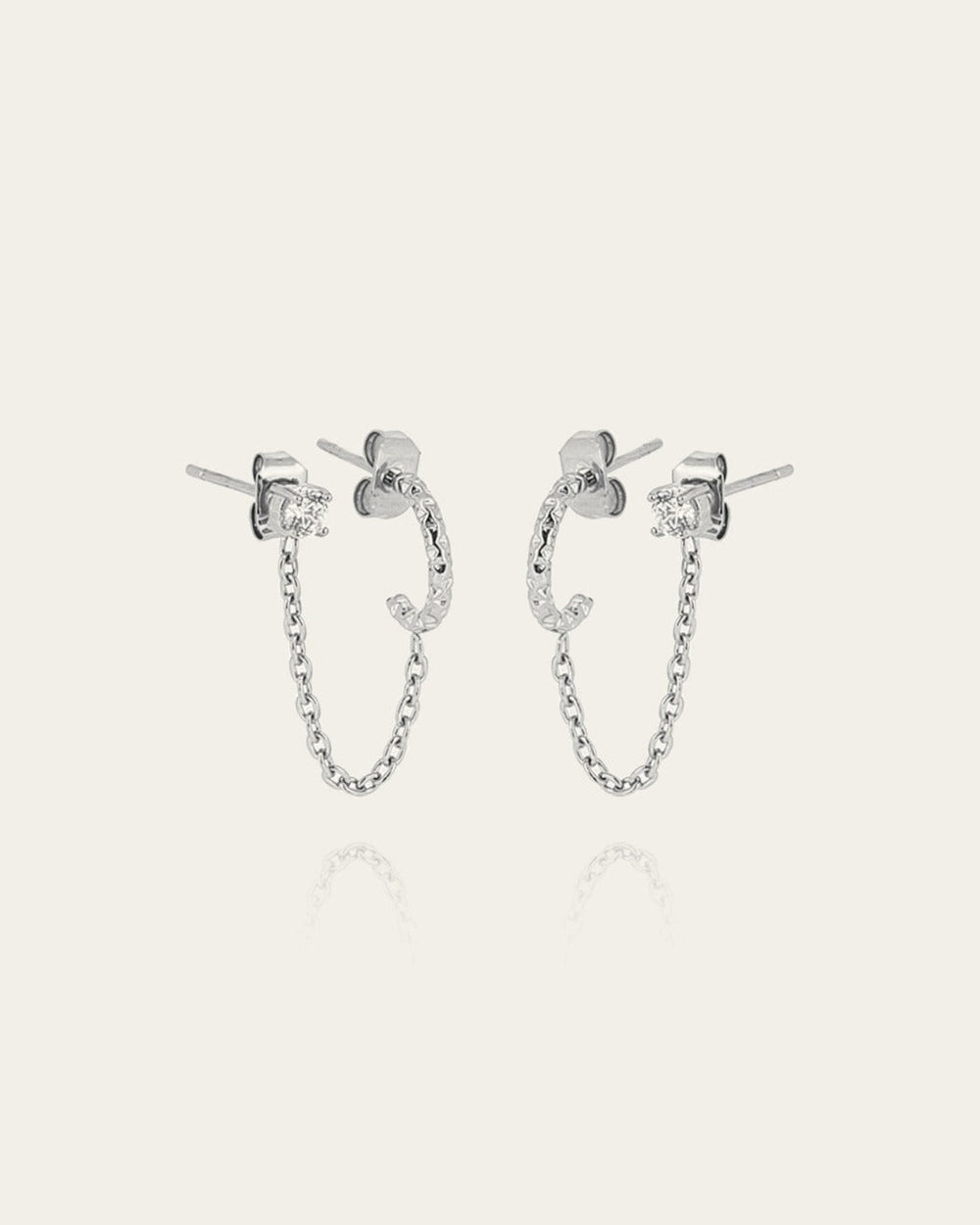 Boucles d'oreilles Chi (Acier)
