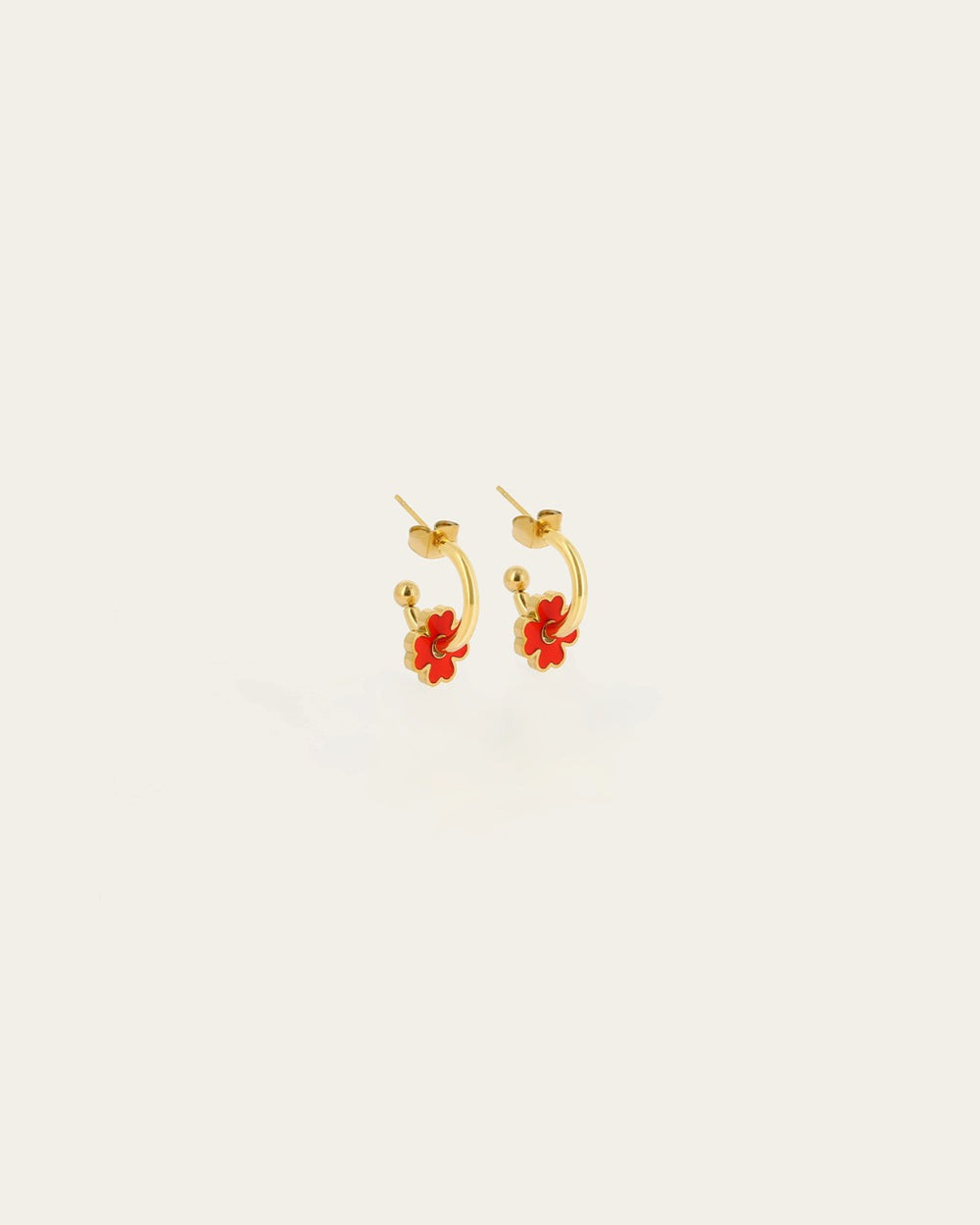 Boucles d'oreilles Flor (Acier doré)