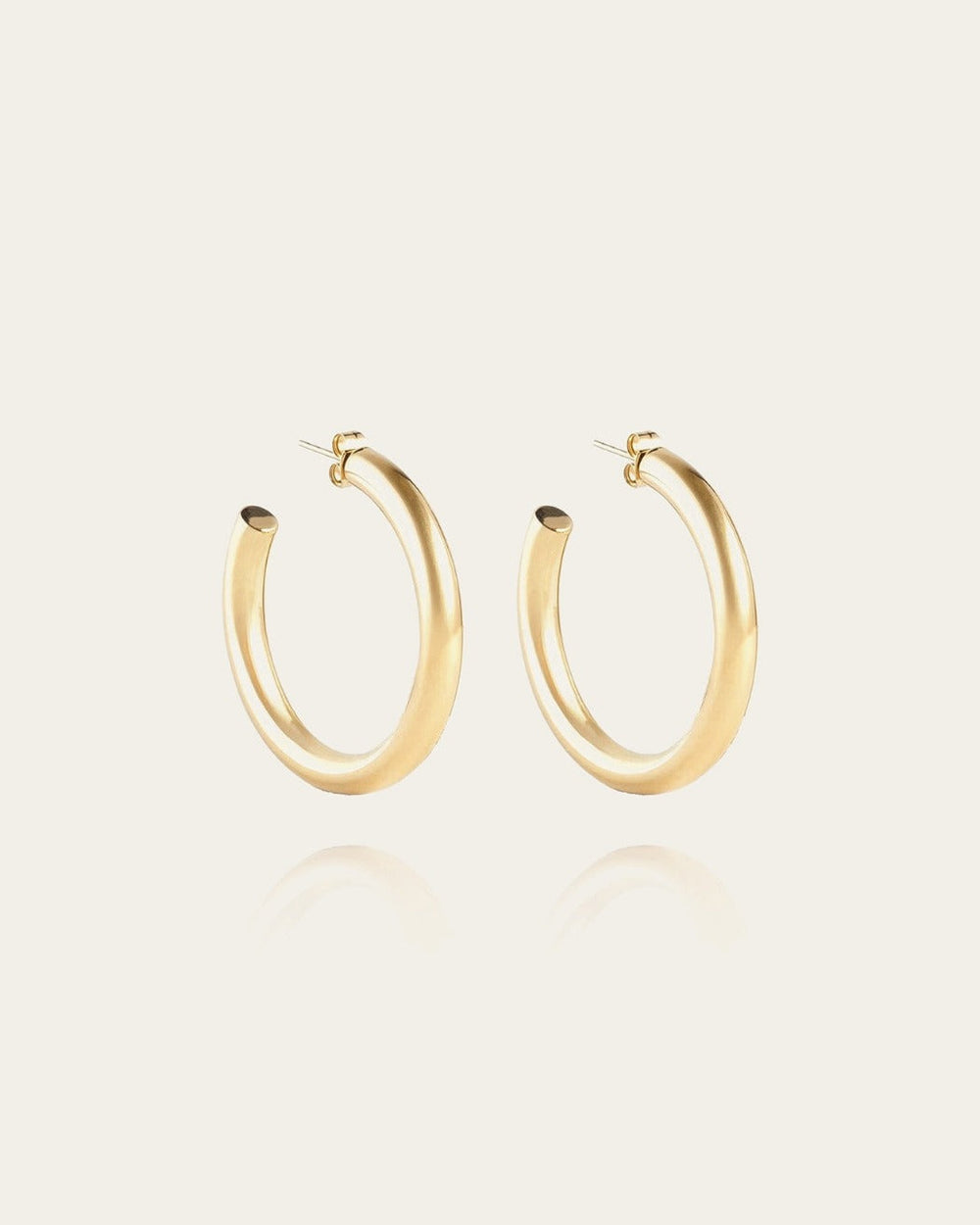 Boucles d'oreilles Angélique (Acier doré)