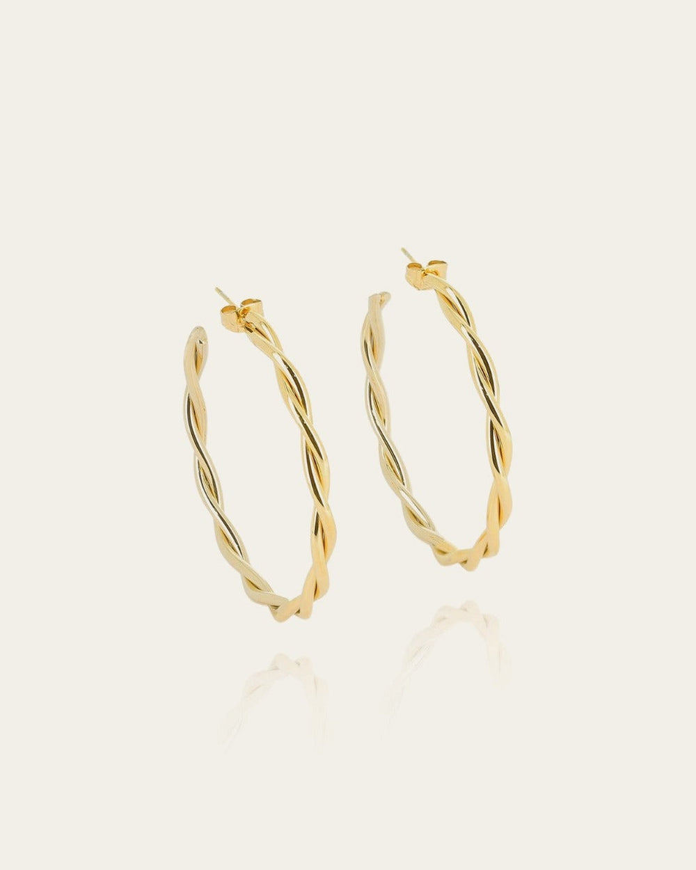 Boucles d’oreilles Mélania (Acier doré)