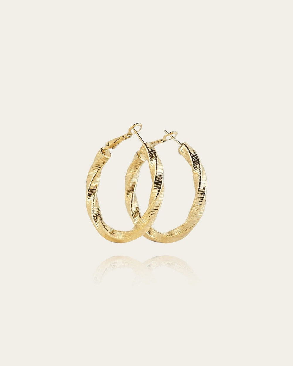 Boucles d'oreilles Thalassa (Acier doré)