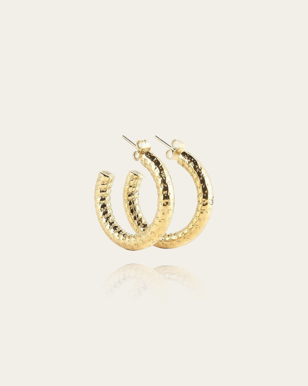 Boucles d'oreilles Esther (Acier doré)
