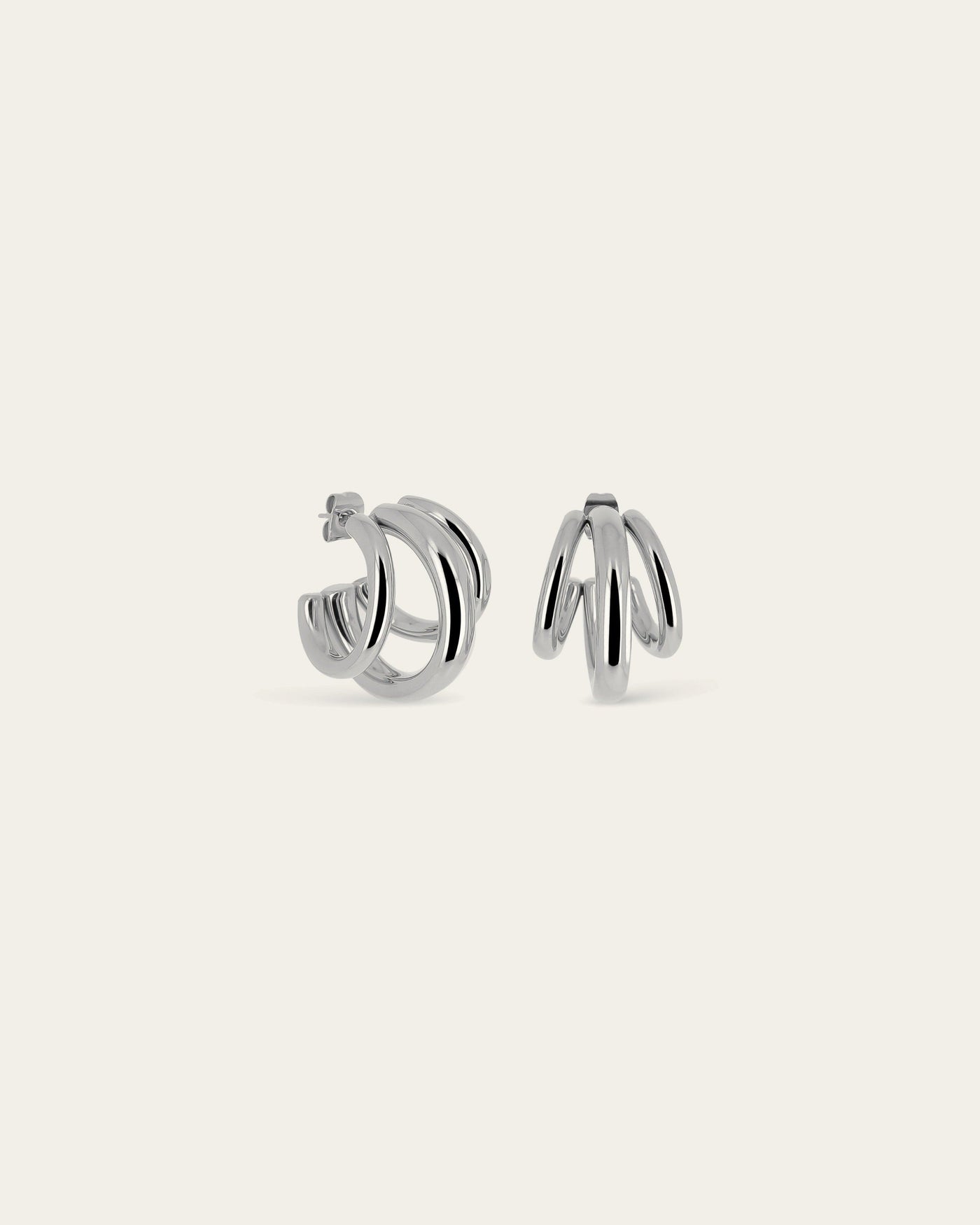 Trilogy Earrings (Steel)