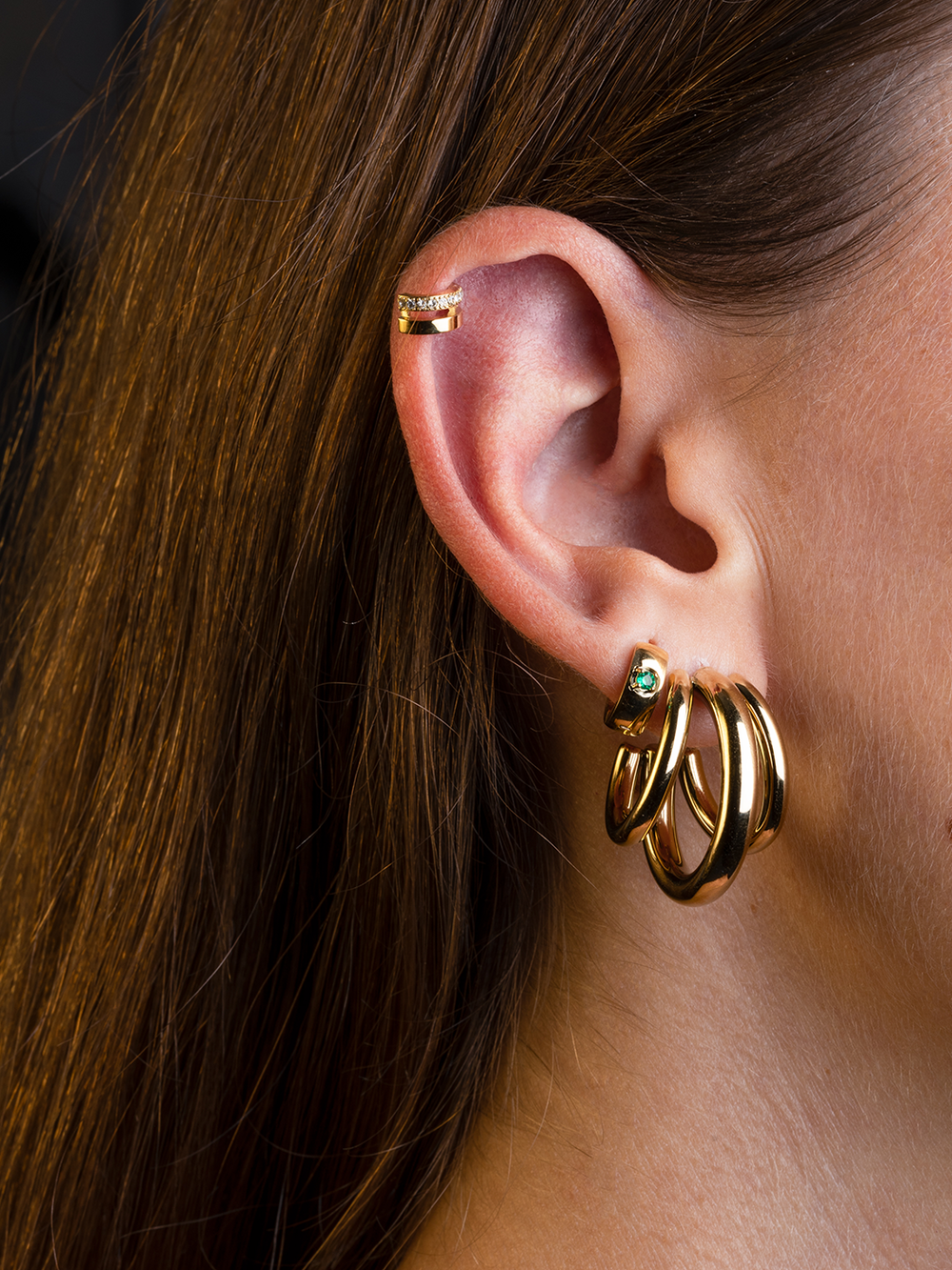 Boucles d'oreilles Trilogy 