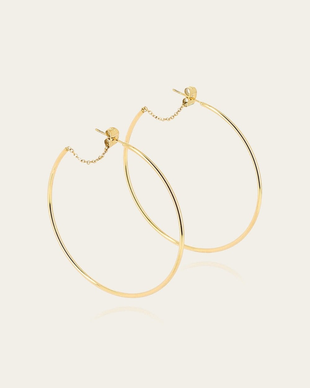 Boucles d'oreilles Hosta (Acier doré)