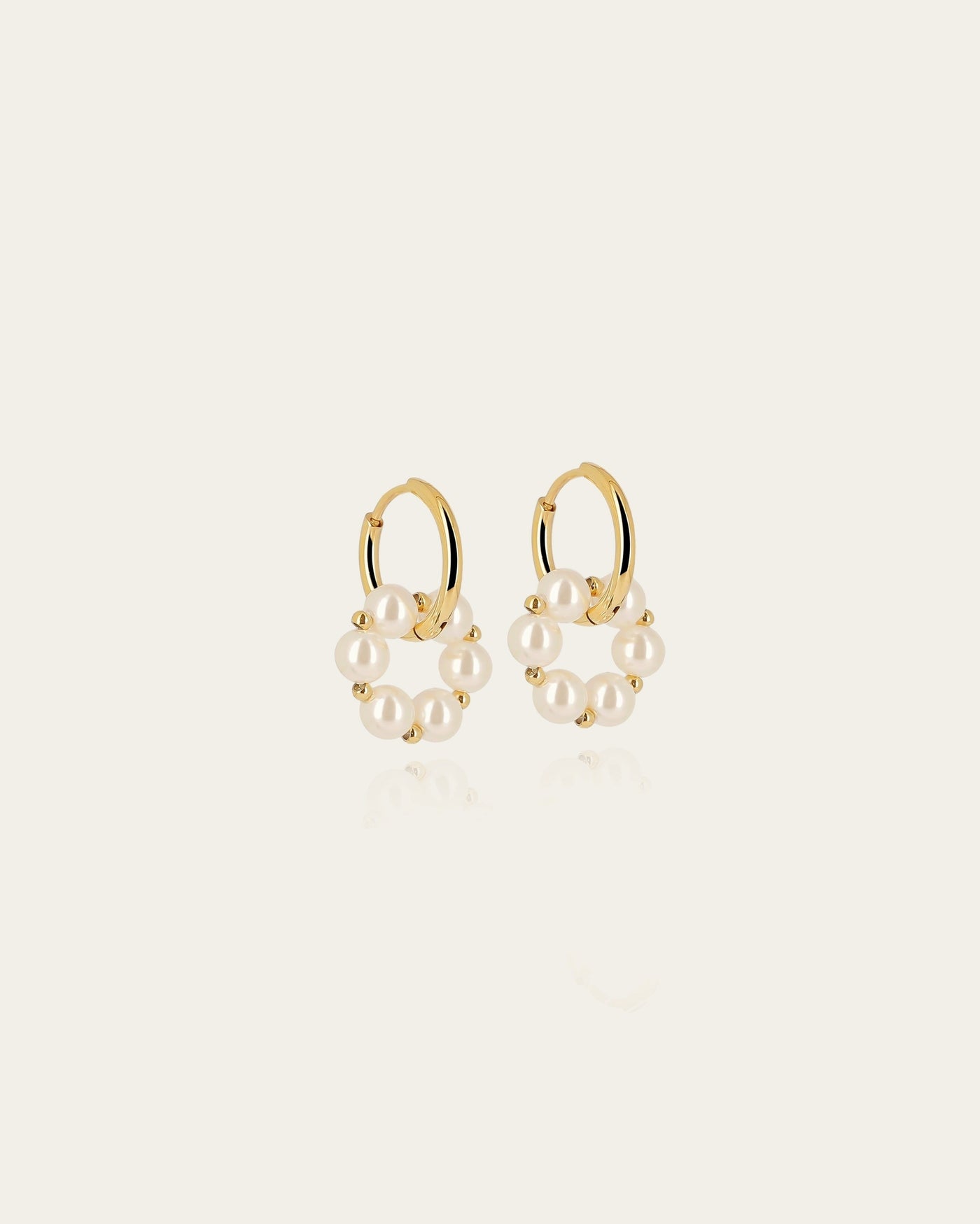 Boucles d'oreilles Jade (Acier doré)