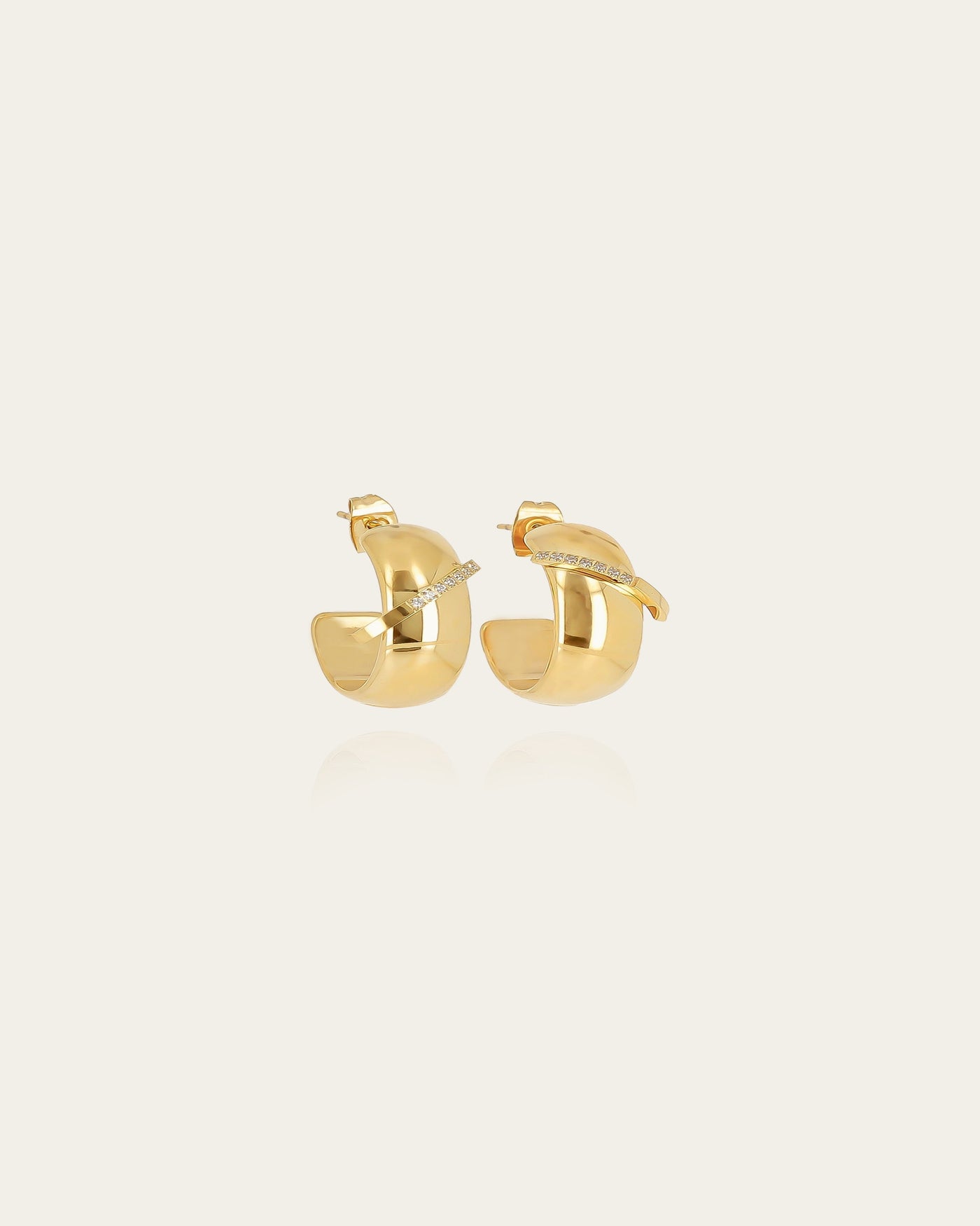 Sadie earrings (Gold-plated steel)