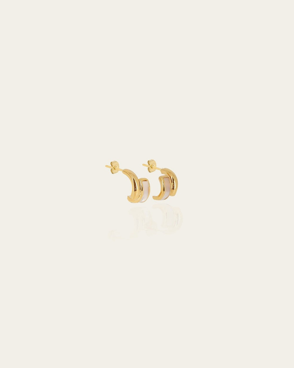 Boucles d'oreilles Elodie (Acier doré)