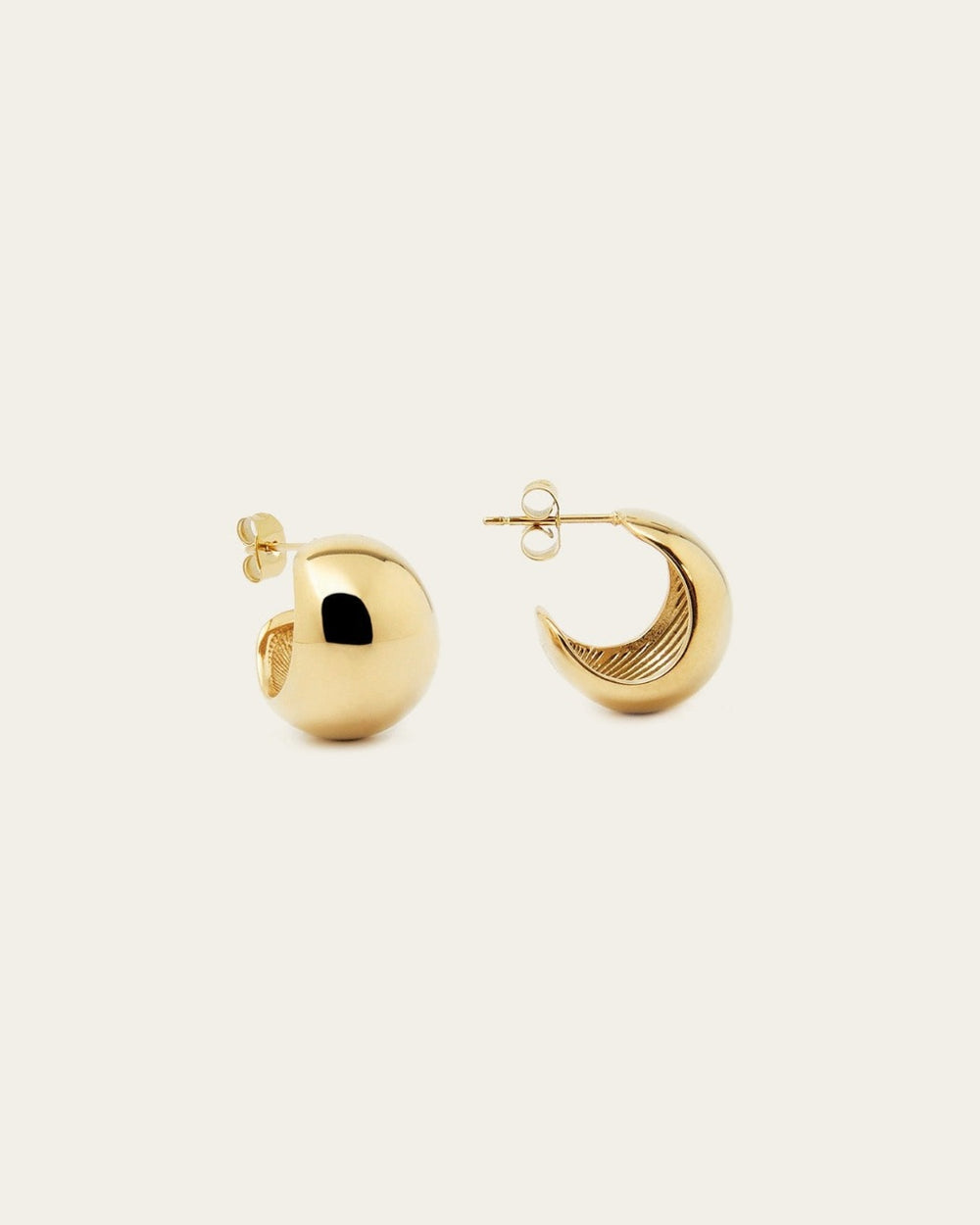 Boucles d'oreilles Cecilia (Acier doré)