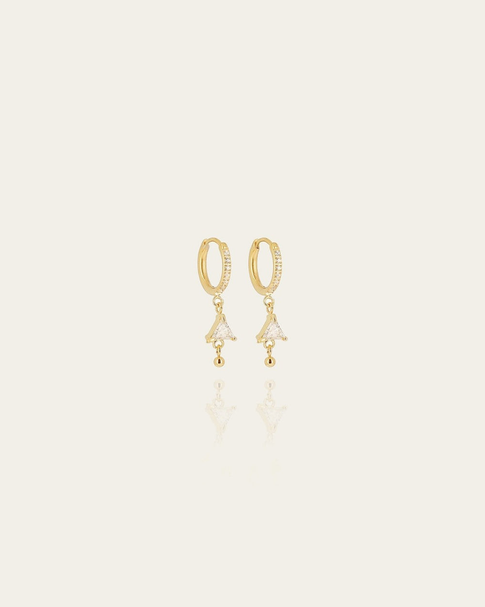 Boucles d'oreilles Elaz (Acier doré)