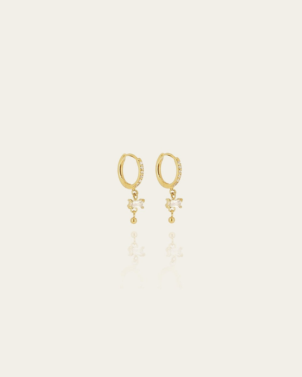 Boucles d'oreilles Liora (Acier doré)
