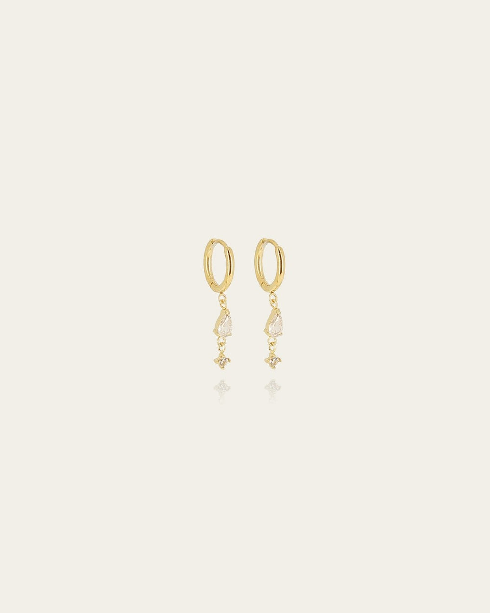 Boucles d'oreilles Thalia (Acier doré)
