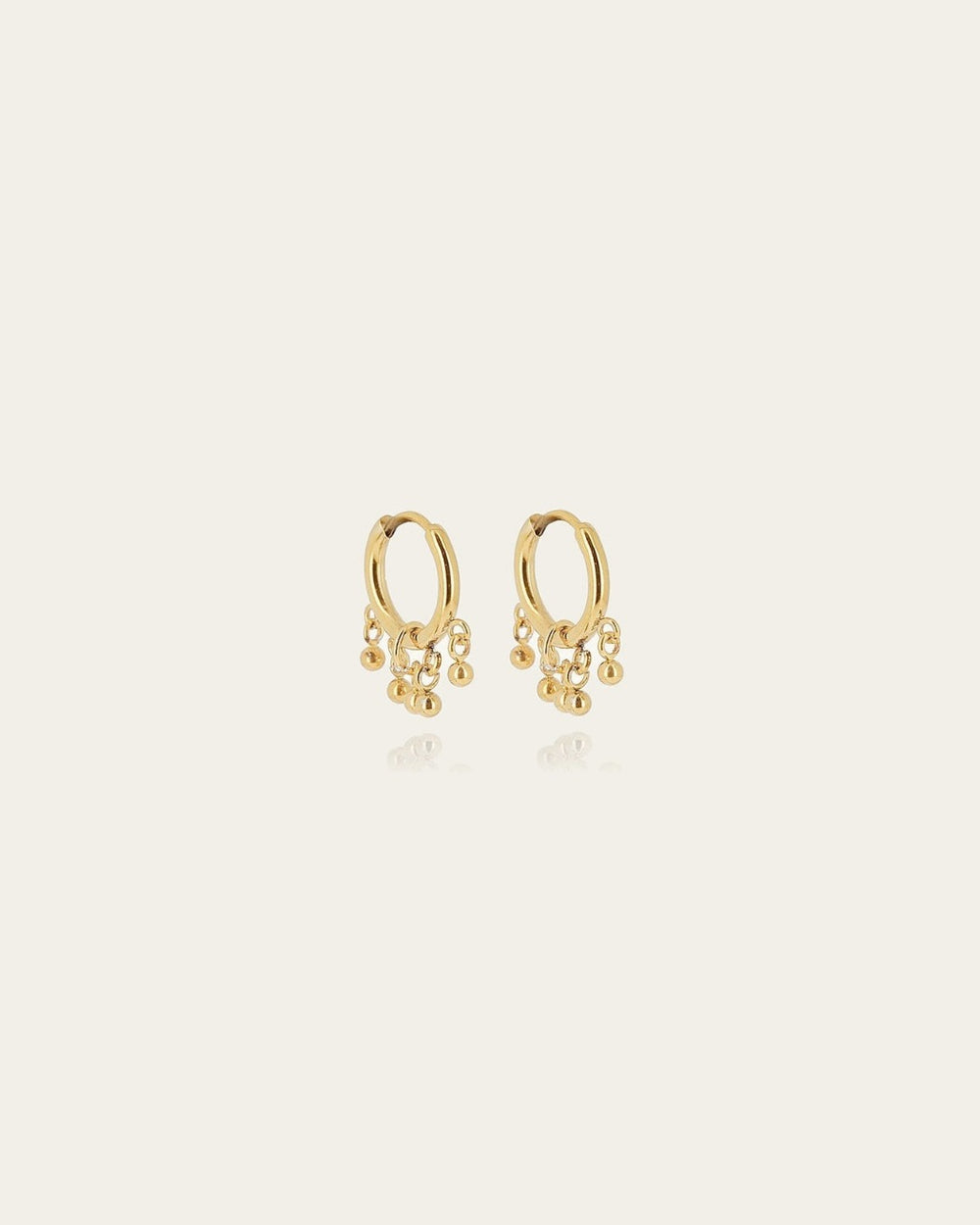 Boucles d'oreilles Kael (Acier doré)