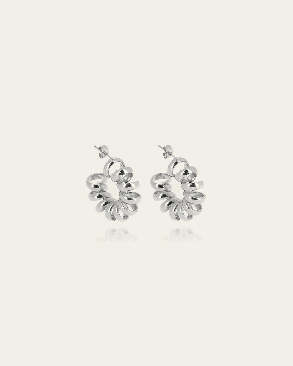 Boucles d'oreilles Swirl (Acier)