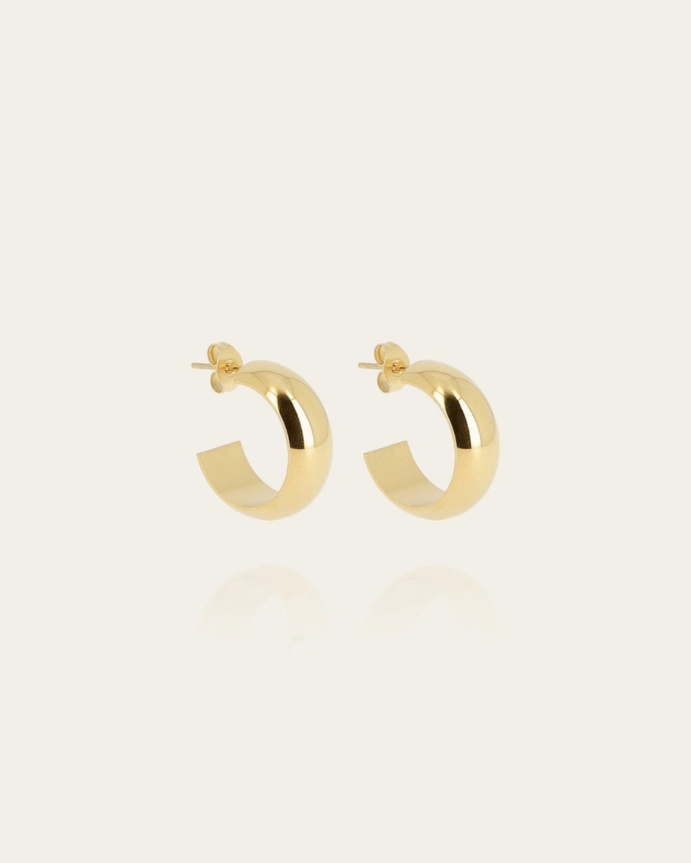 Boucles d'oreilles Pikok (Acier doré)