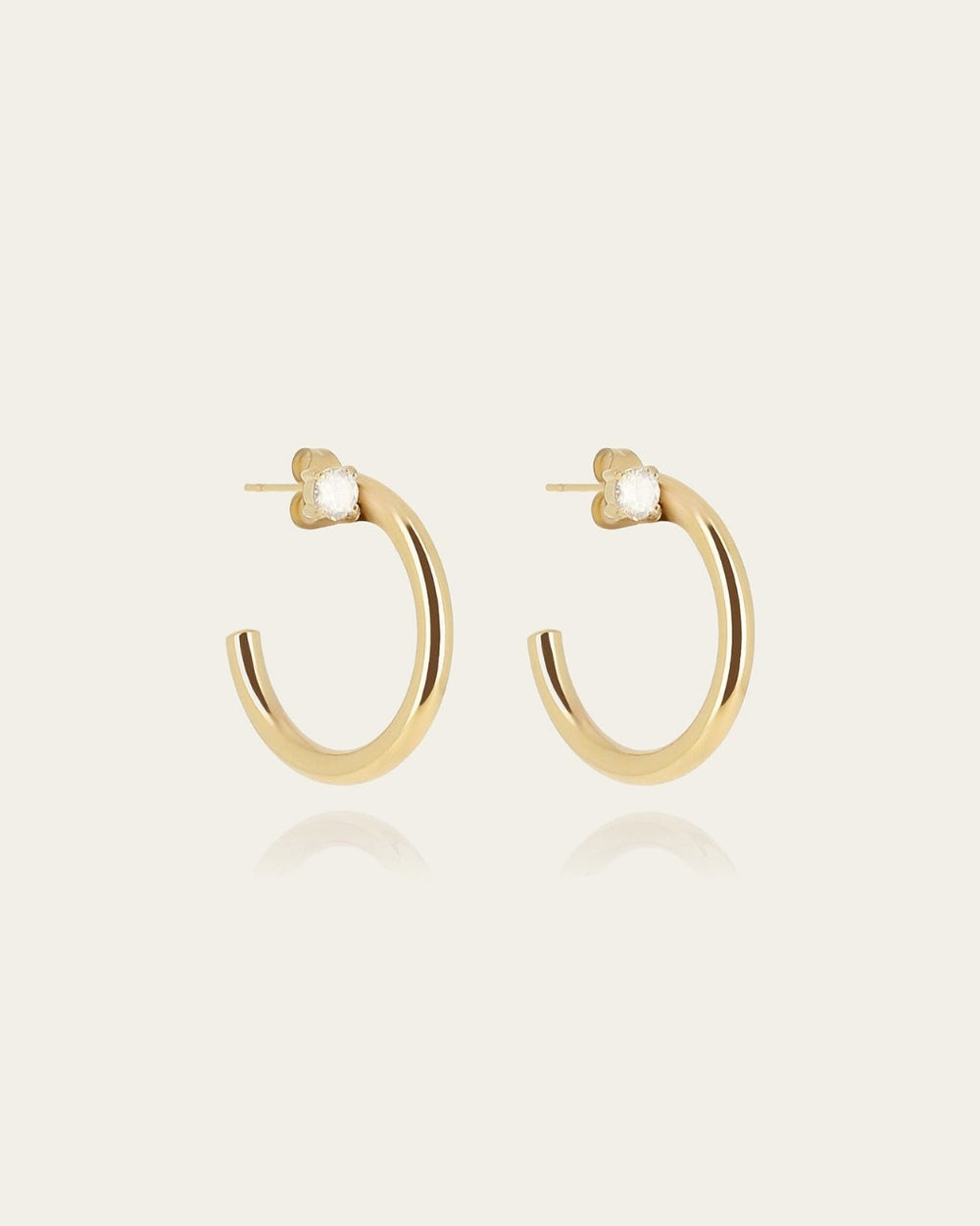 Boucles d'oreilles Syra (Acier doré)