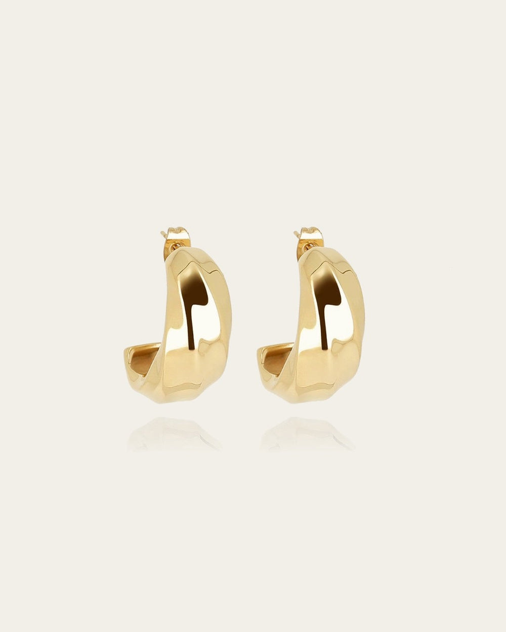 Boucles d'oreilles Enora (Acier doré)