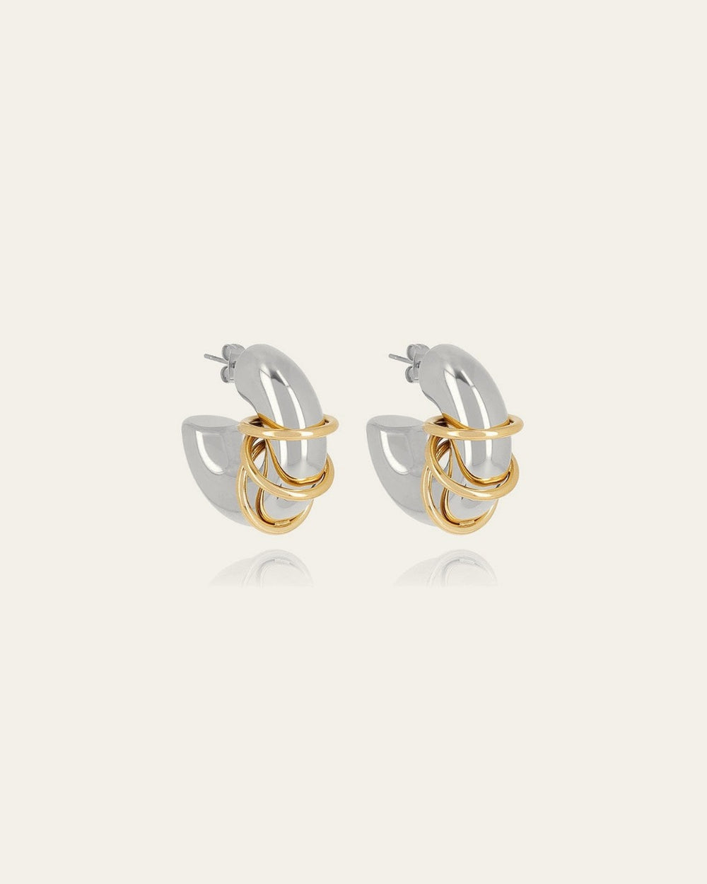 Boucles d'oreilles Sharma (Acier mix)
