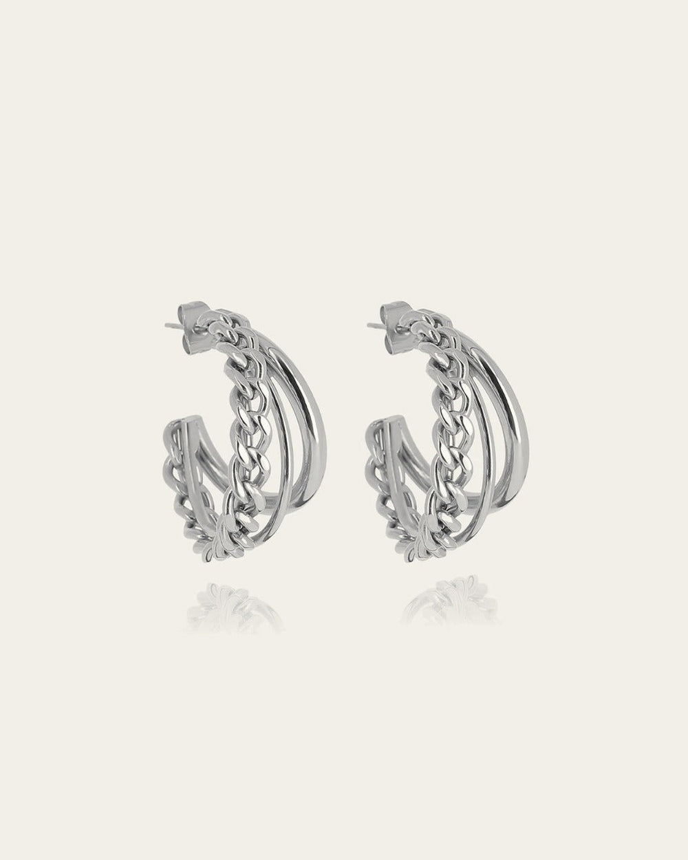 Boucles d'oreilles Nicoletta (Acier)