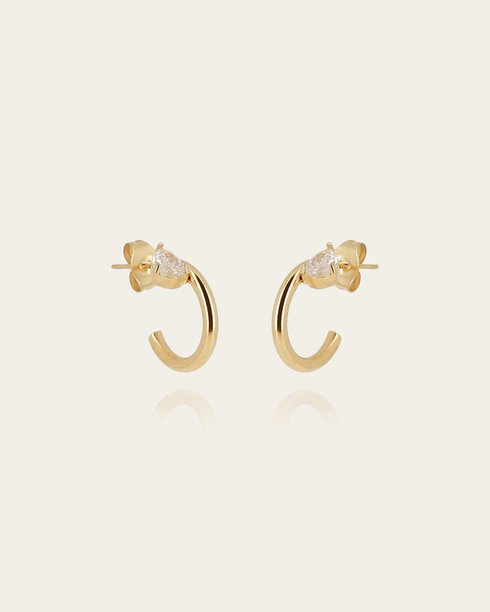 Boucles d'oreilles Laureto (Acier doré)