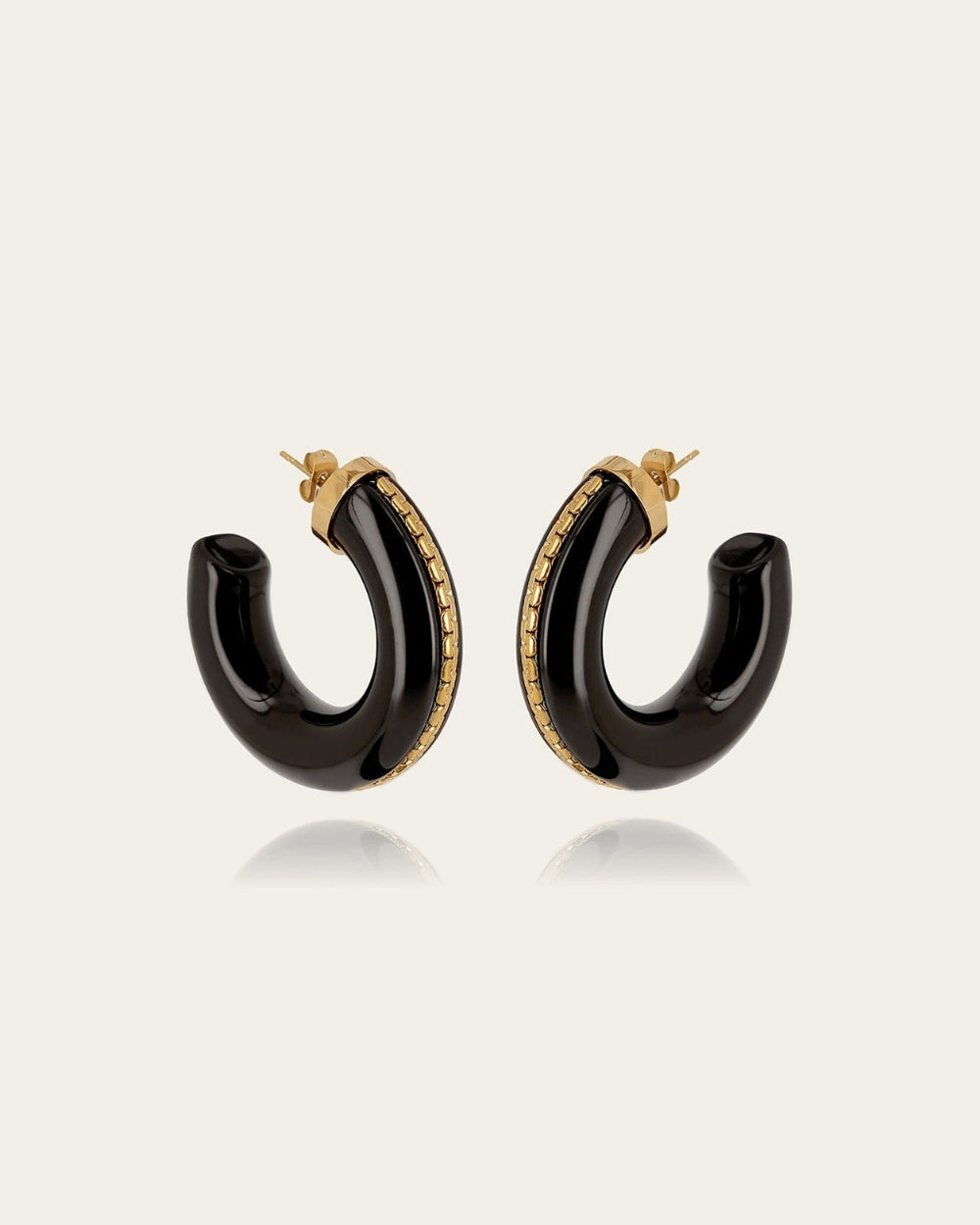 Boucles d'oreilles Zakko (Acier doré)