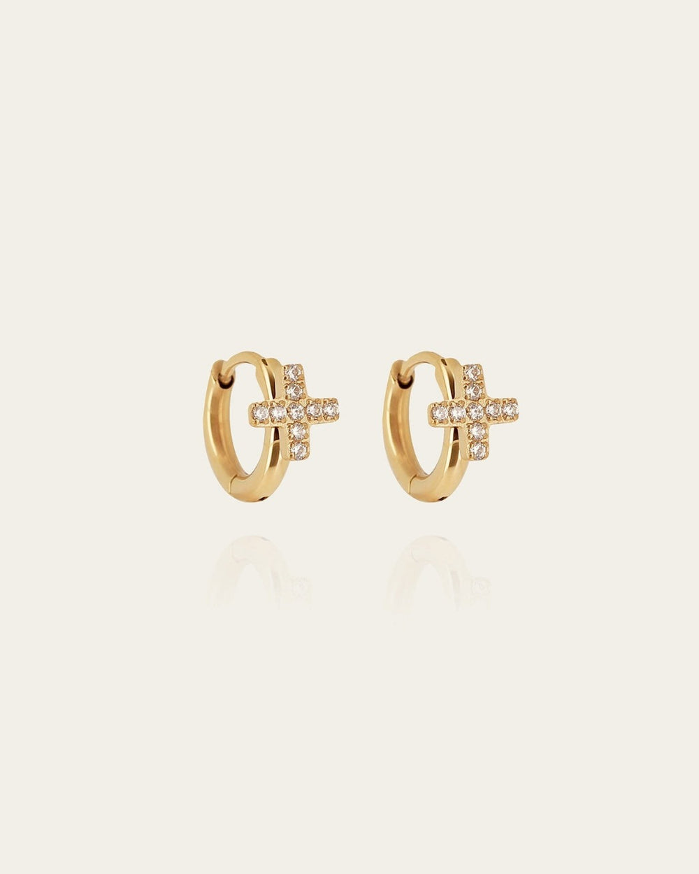 Boucles d'oreilles Mahaut (Acier doré)