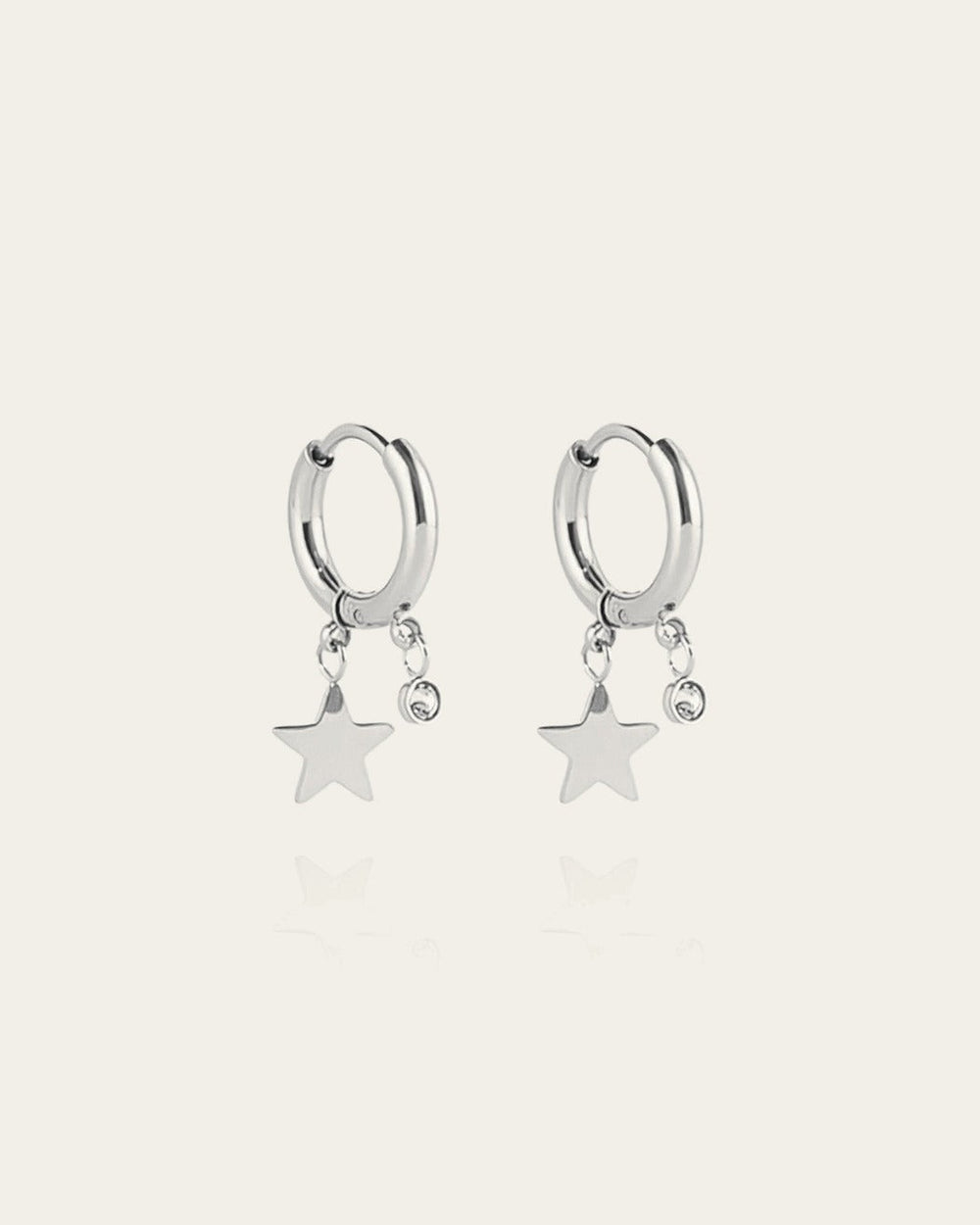 Boucles d'oreilles Lucky Star (Acier)