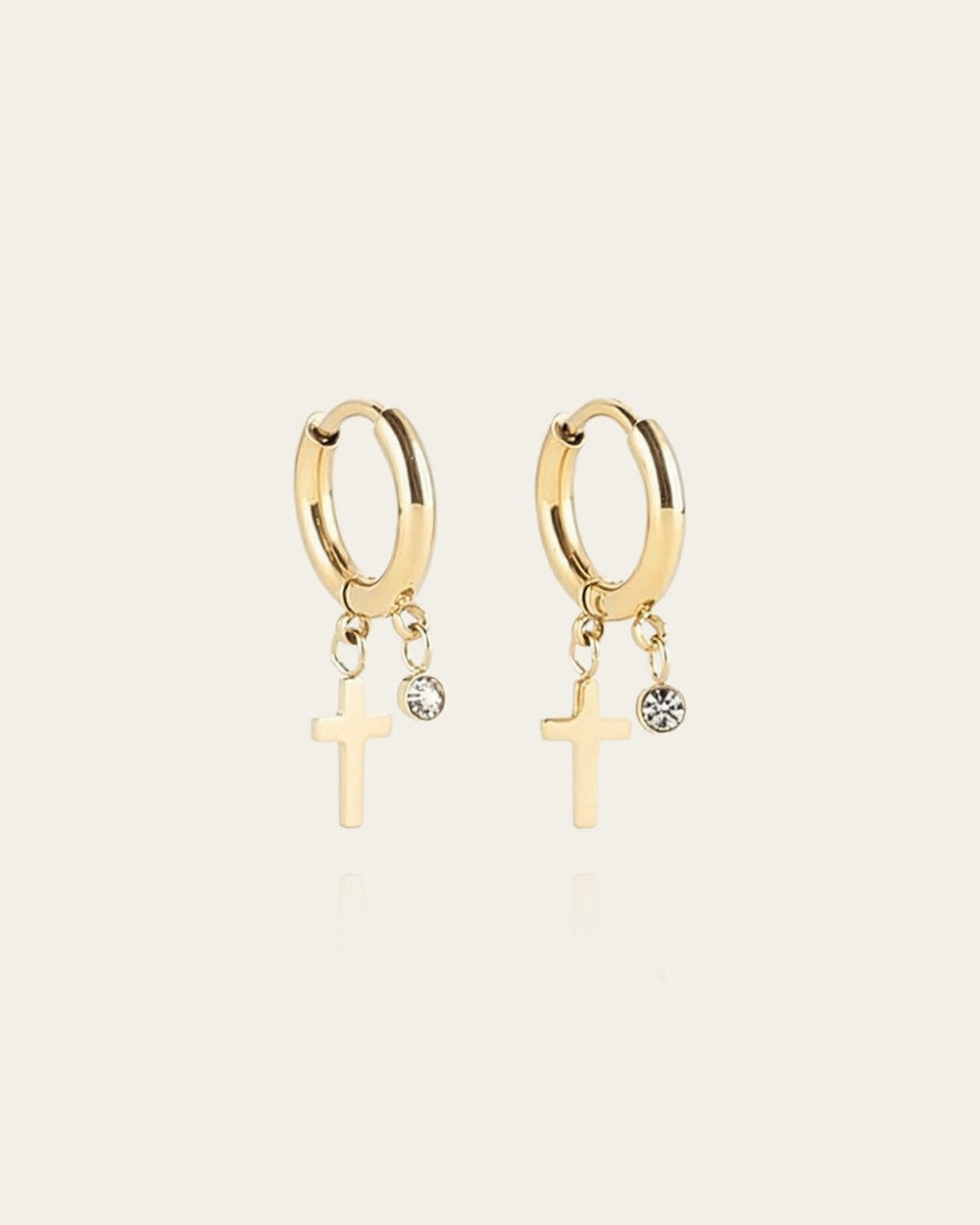 Boucles d'oreilles Lucky Spirit (Acier doré)