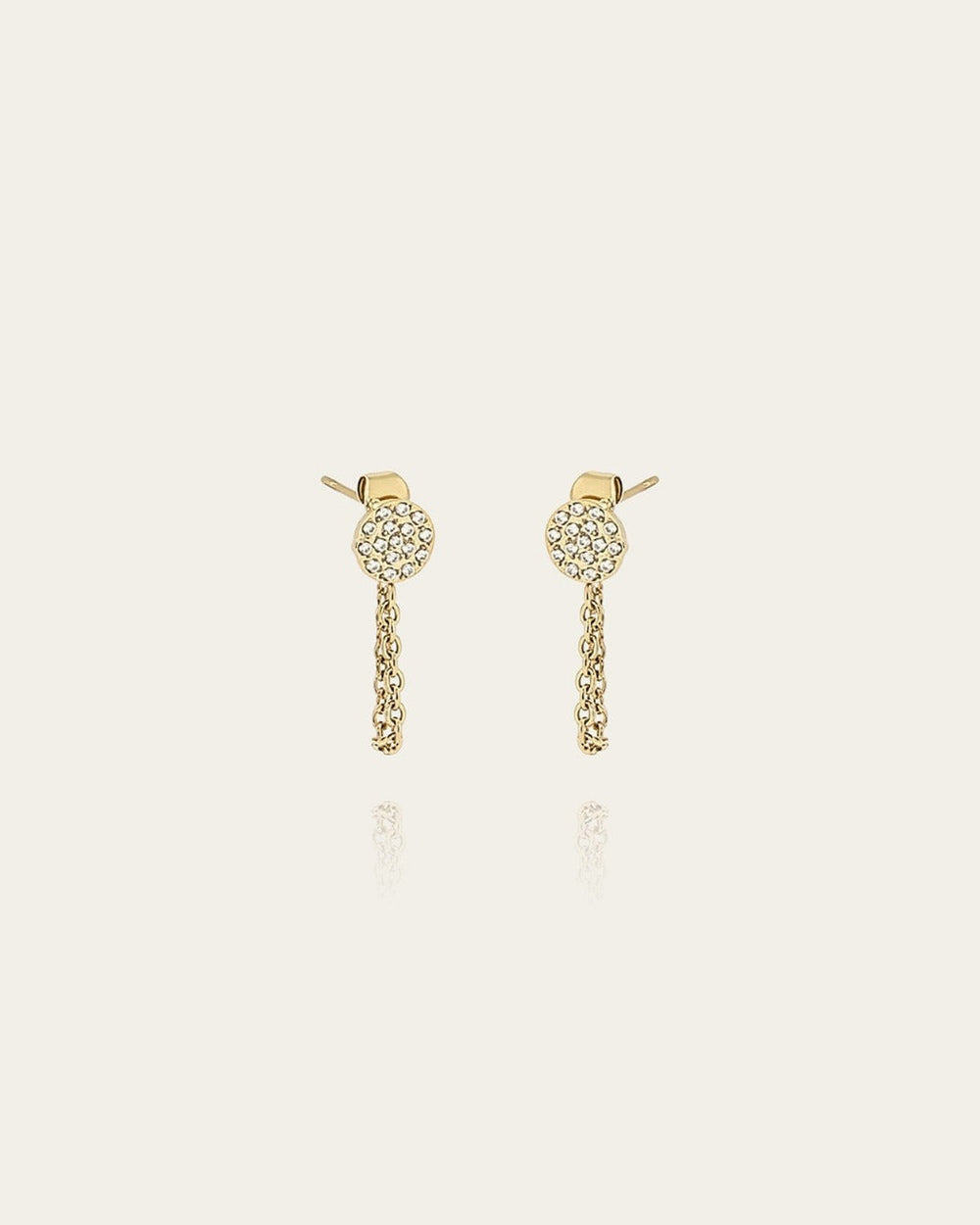 Boucles d'oreilles Choupette (Acier doré)