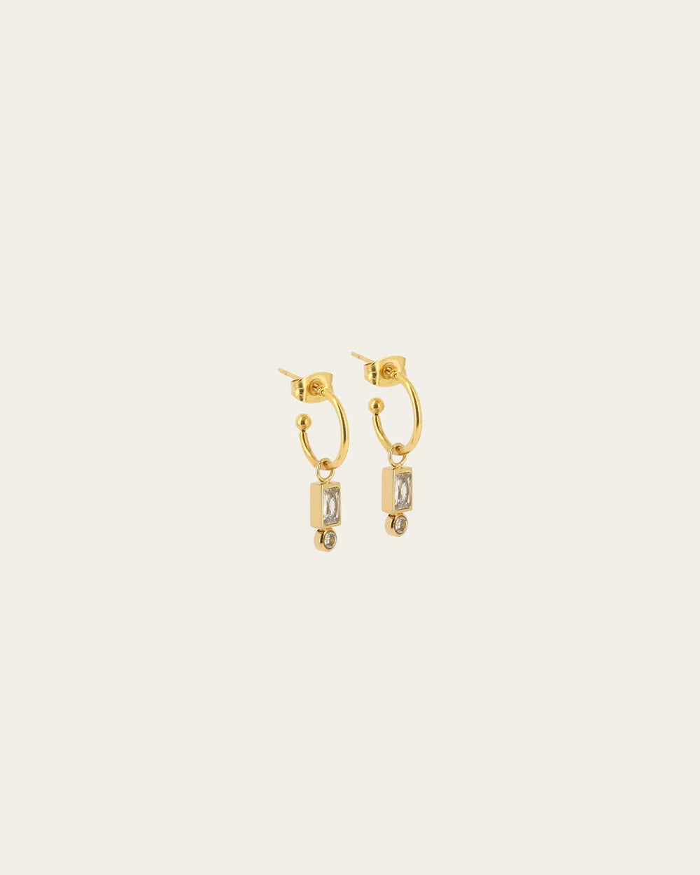 Boucles d'oreilles Serenity (Acier doré)
