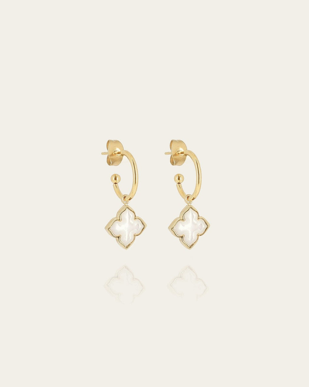 Boucles d'oreilles Racine (Acier doré)