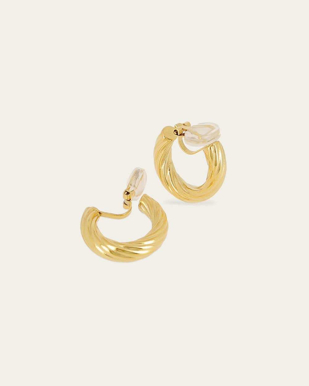 Boucles d'oreilles à clips Bélinda (Acier doré)