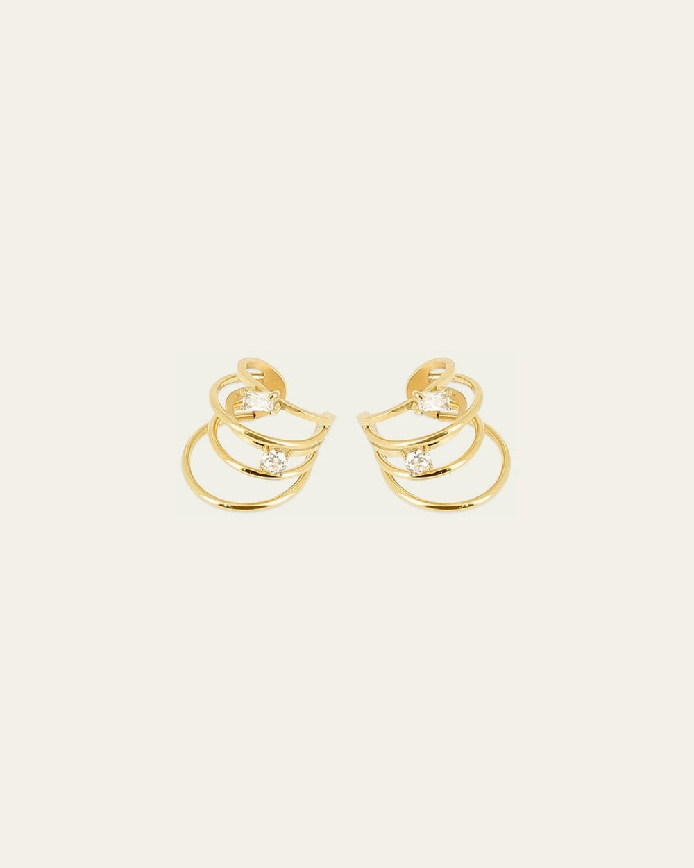 Gabriela Earcuffs (Gold-plated Steel)