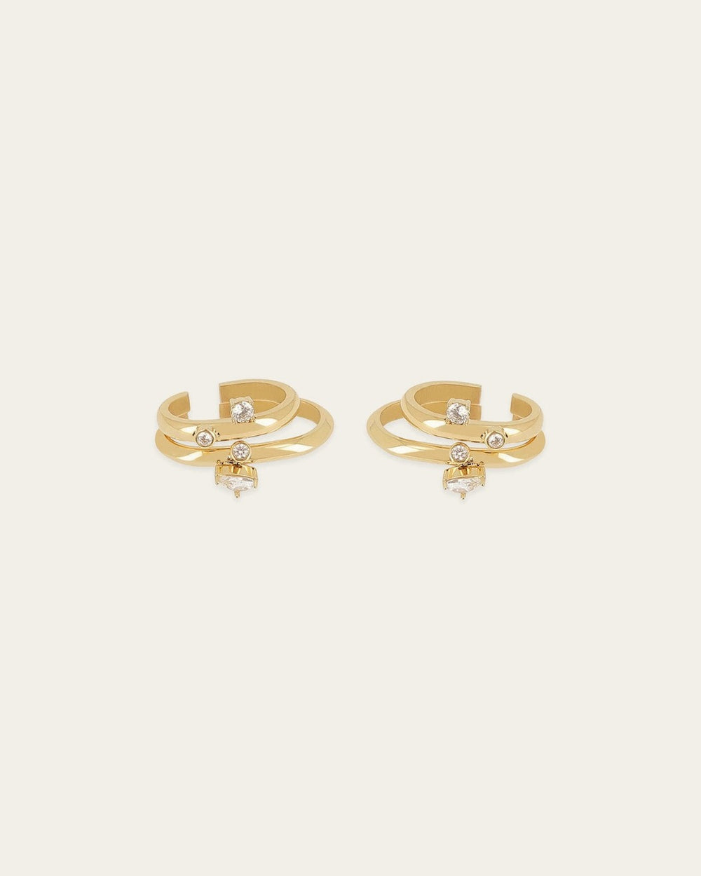 Earcuffs Campi (Acier doré)