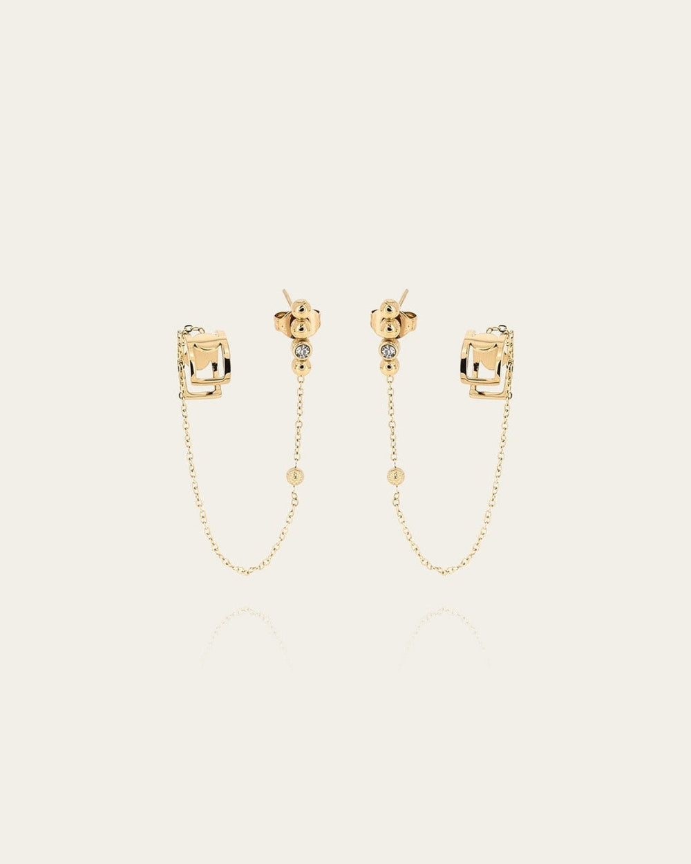 Piombo Earrings (Gold-plated steel)