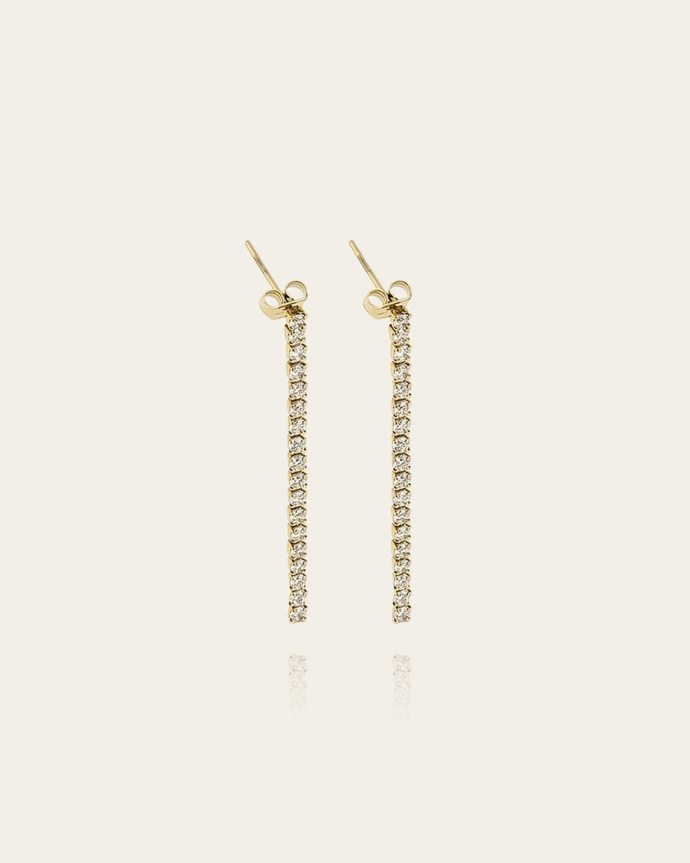 Boucles d'oreilles Jessica (Acier doré)