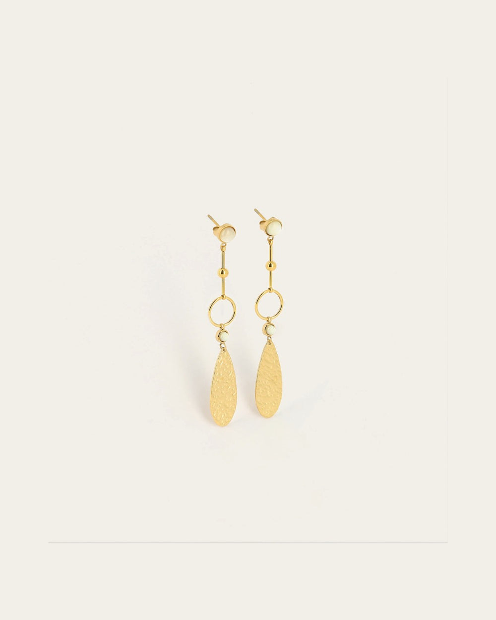 Boucles d'oreilles Samare (Acier doré)