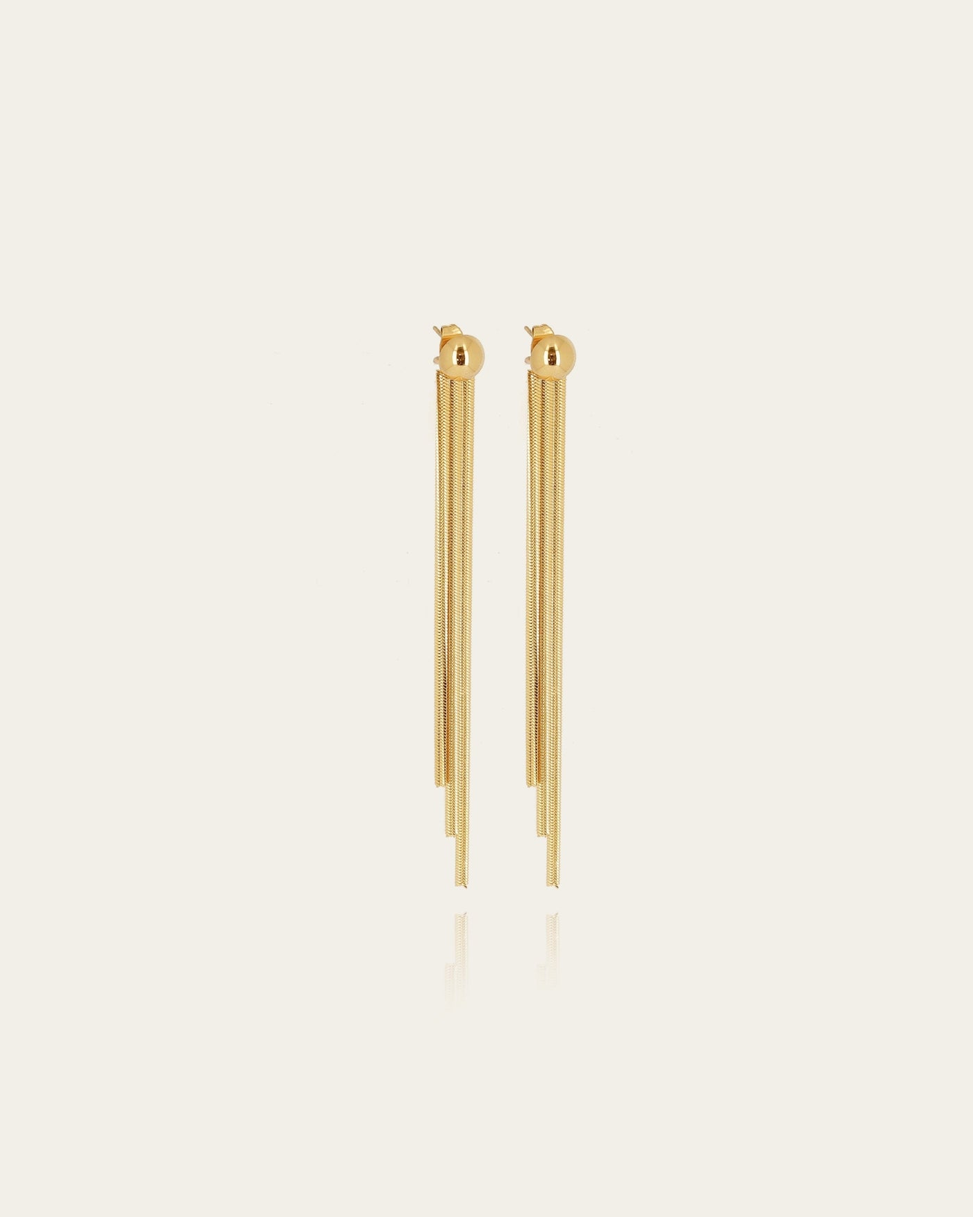 Boucles d'oreilles Capucine (Acier doré)