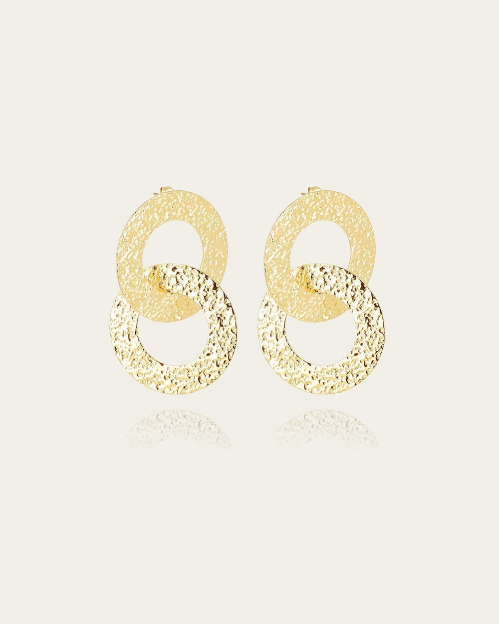 Boucles d'oreilles Aurélie (Acier doré)