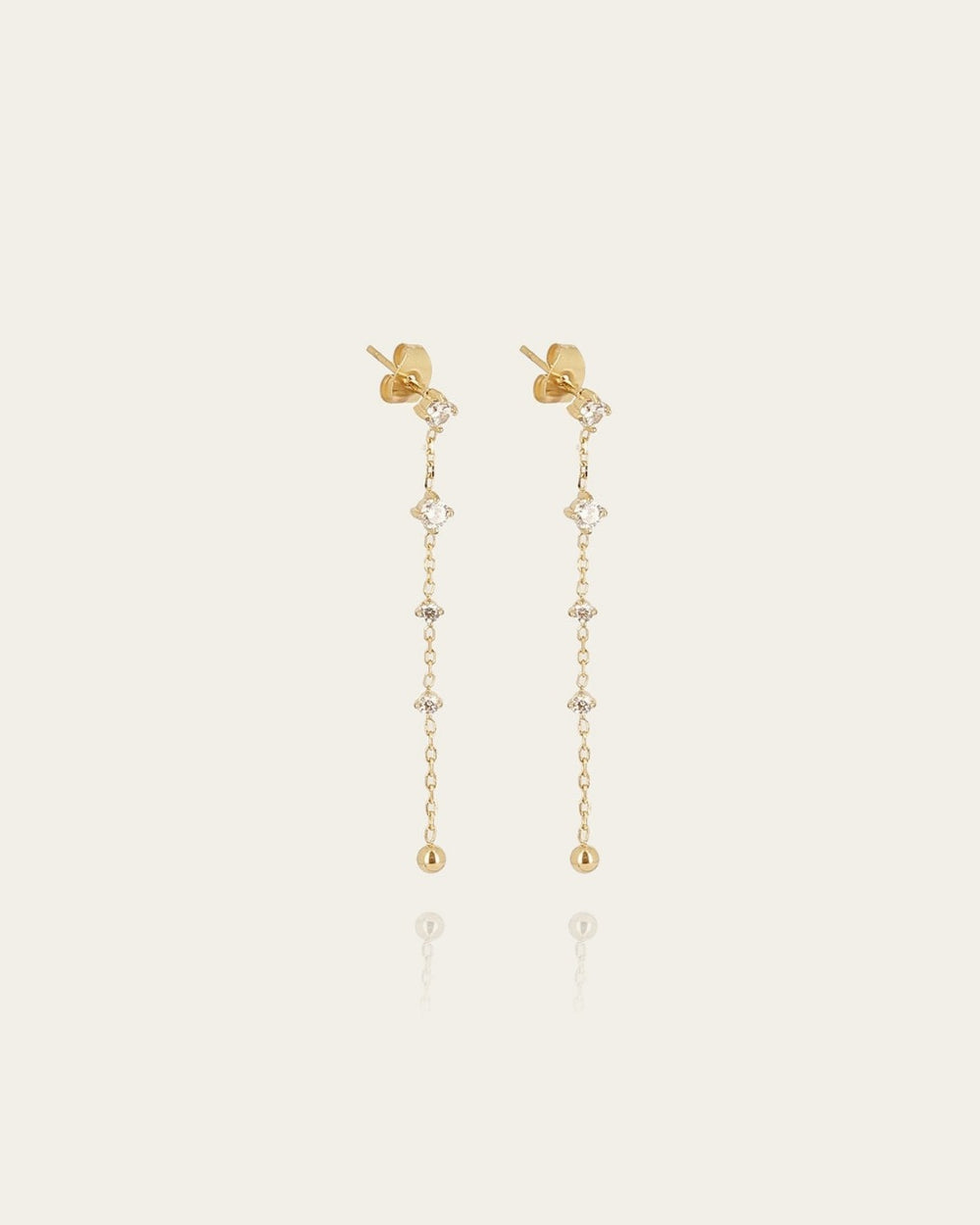 Boucles d'oreilles Bruma (Acier doré)