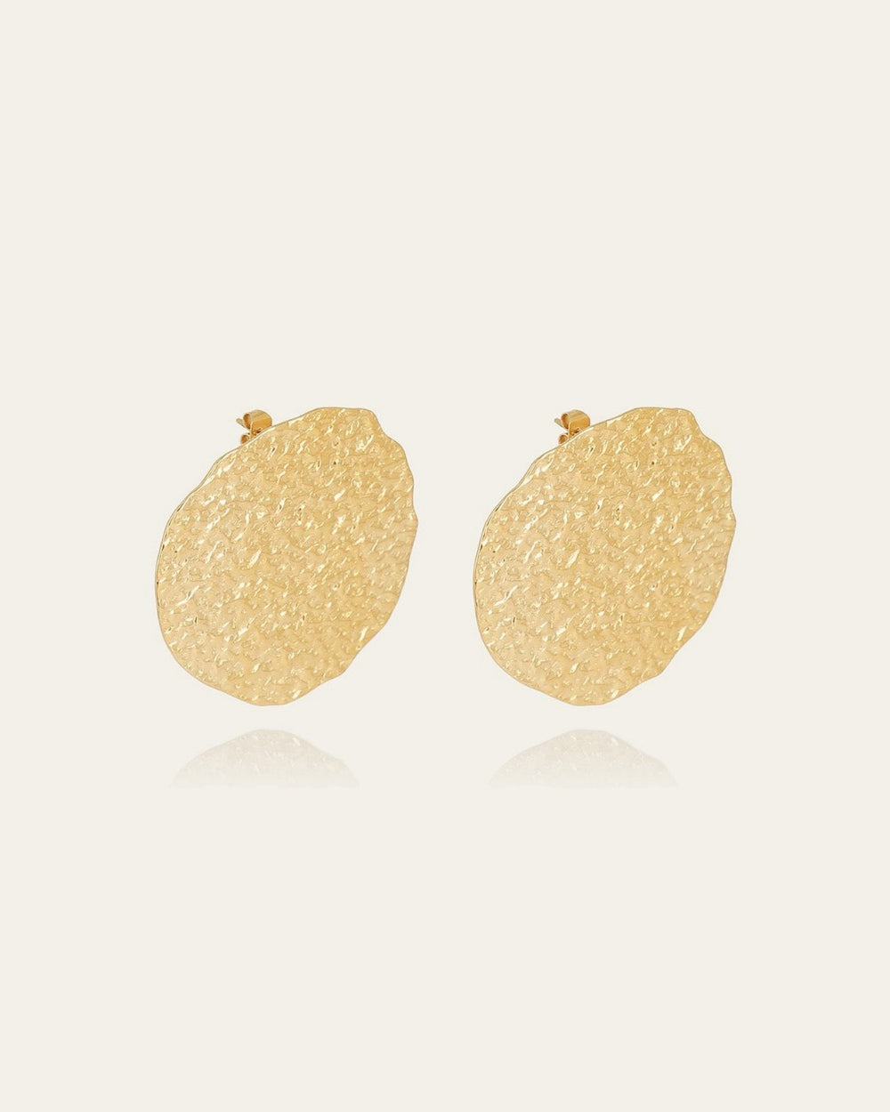 Boucles d'oreilles Solar (Acier doré)