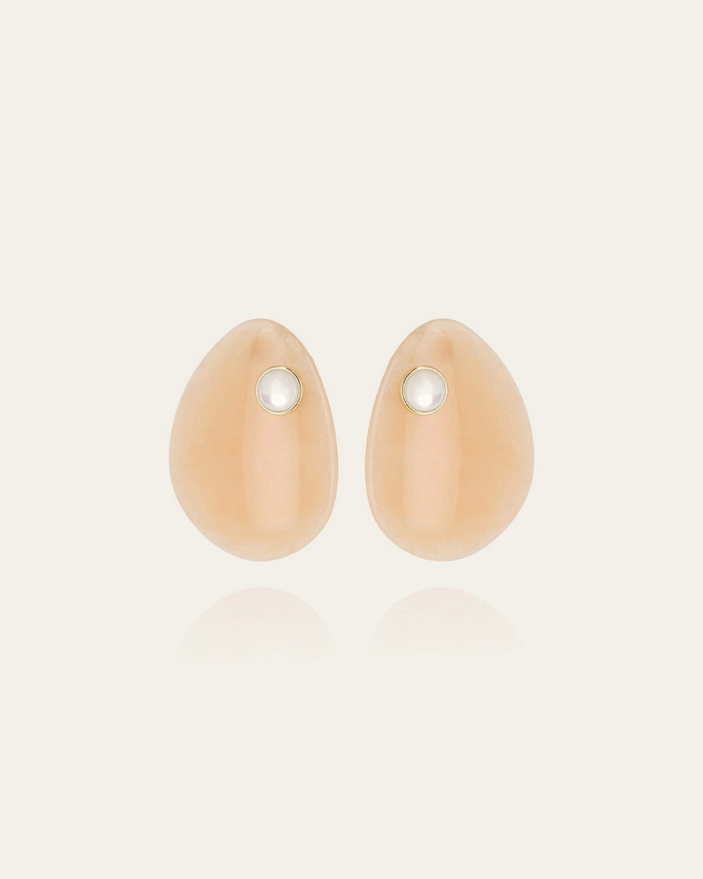 Boucles d'oreilles Monstera (Acier doré)