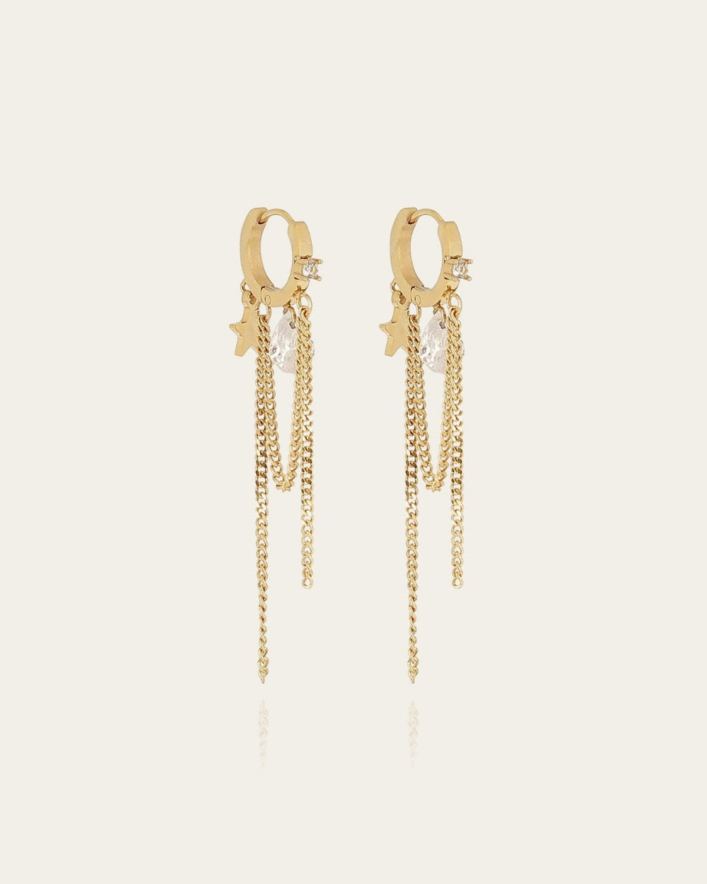 Boucles d'oreilles Bitonto (Acier doré)