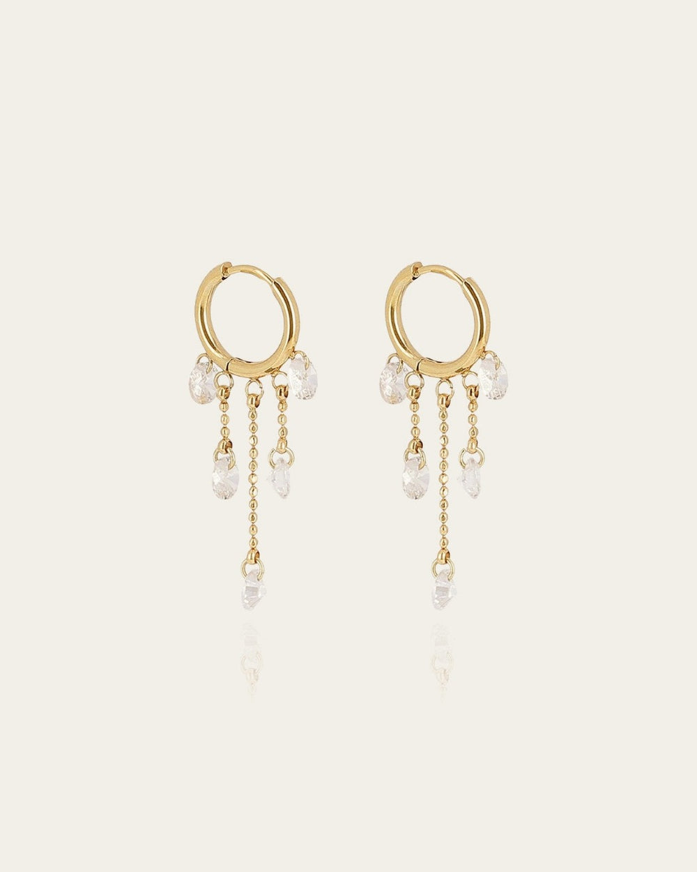 Boucles d'oreilles Molfetta (Acier doré)
