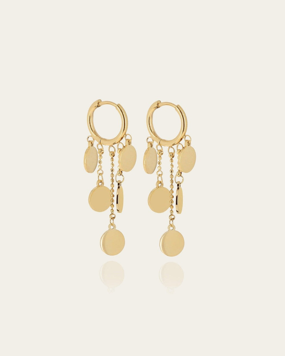 Boucles d'oreilles Corato (Acier doré)