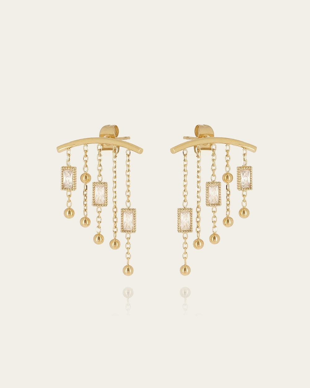 Siderno Earrings(Gold-plated steel)
