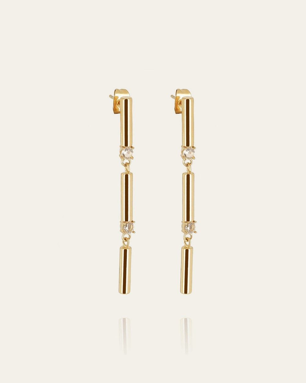 Boucles d'oreilles Arbori (Acier doré)
