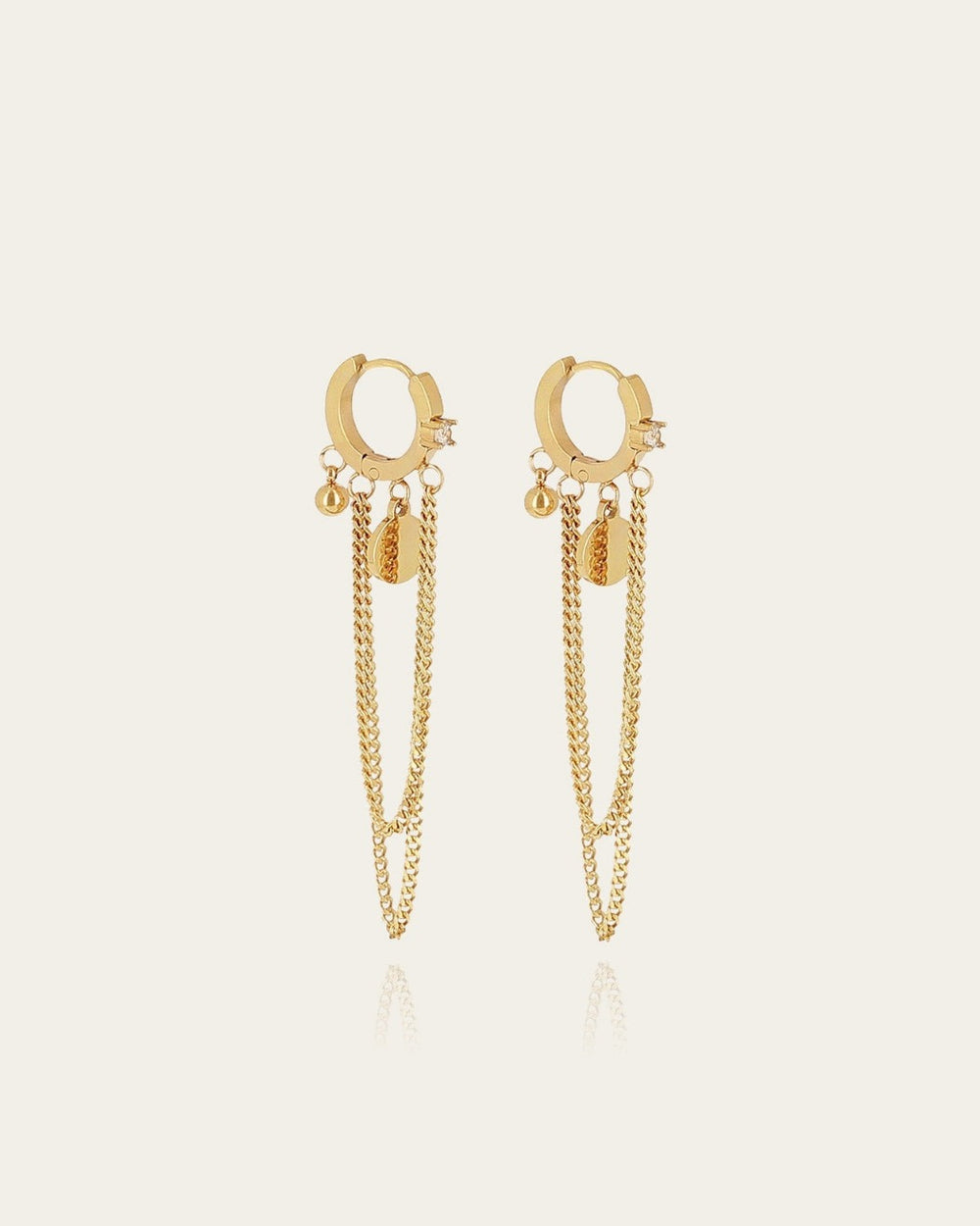 Penne Earrings (Gold-plated Steel)