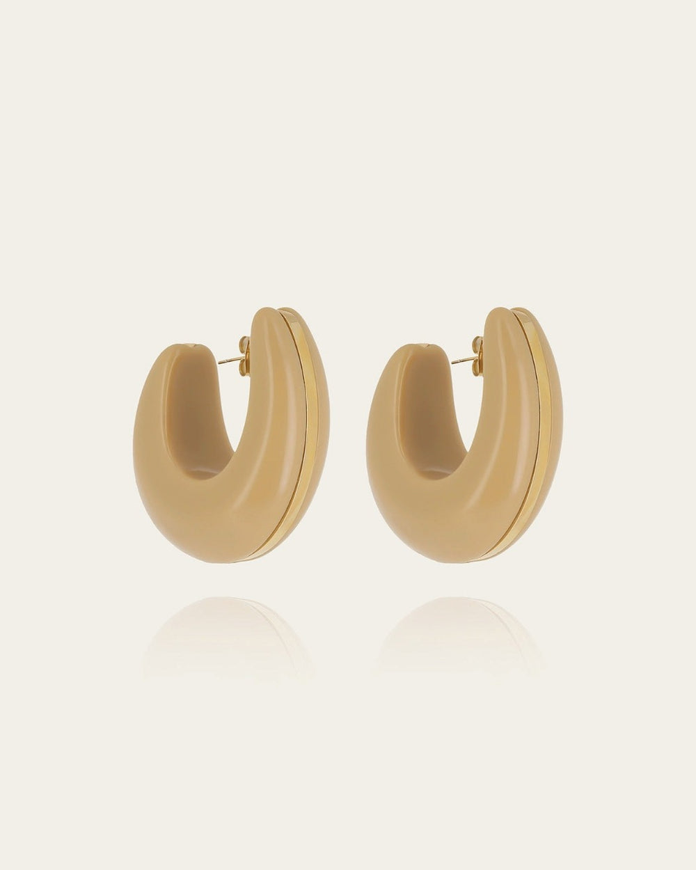 Boucles d'oreilles Chamarel (Acier doré)